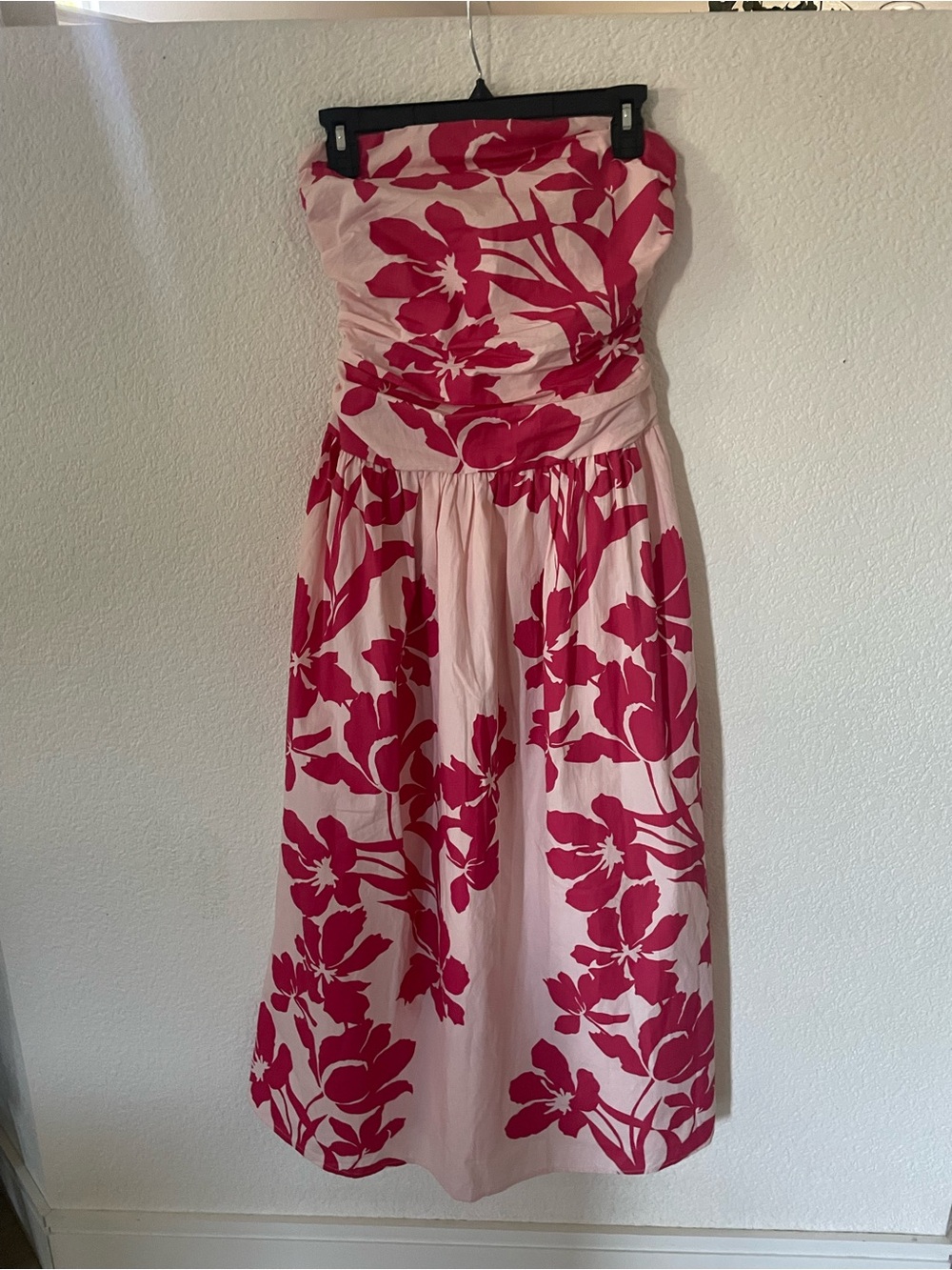 NWT Band of the Free Pink Floral Maxi Dress Size S 100% Cotton Pockets